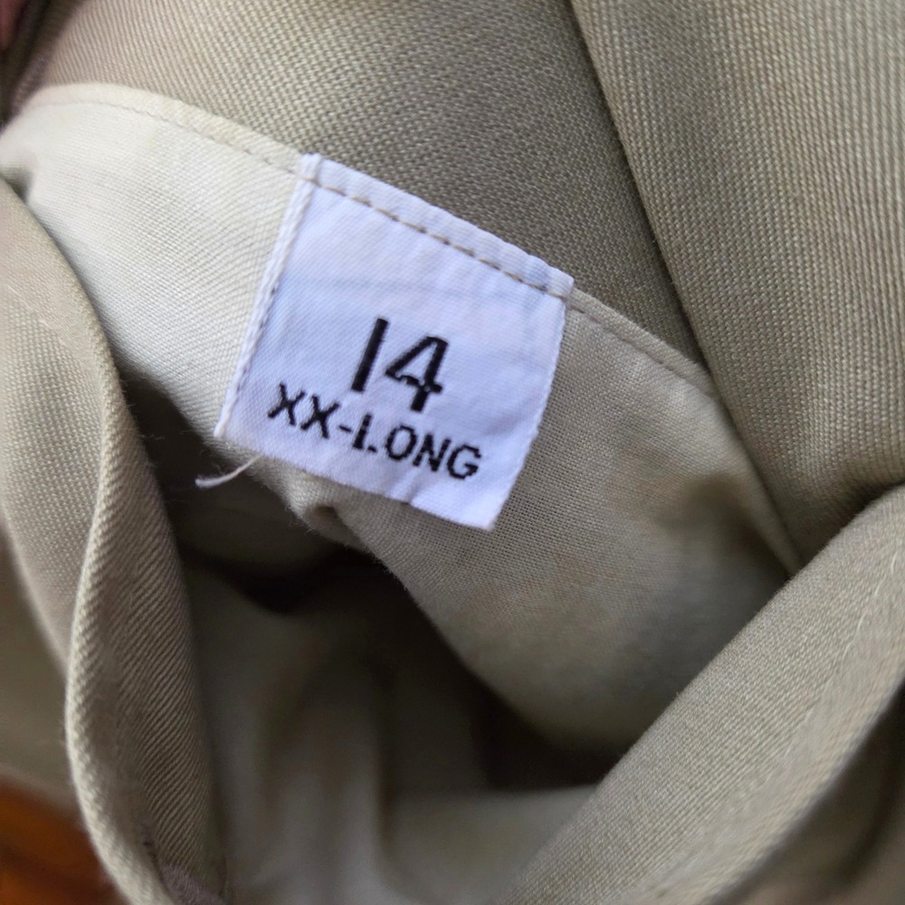 Burberrys Vintage Trench Coat Khaki Nova‎ Check Liner Belted Womens 14 XX-Long - Picture 6 of 16